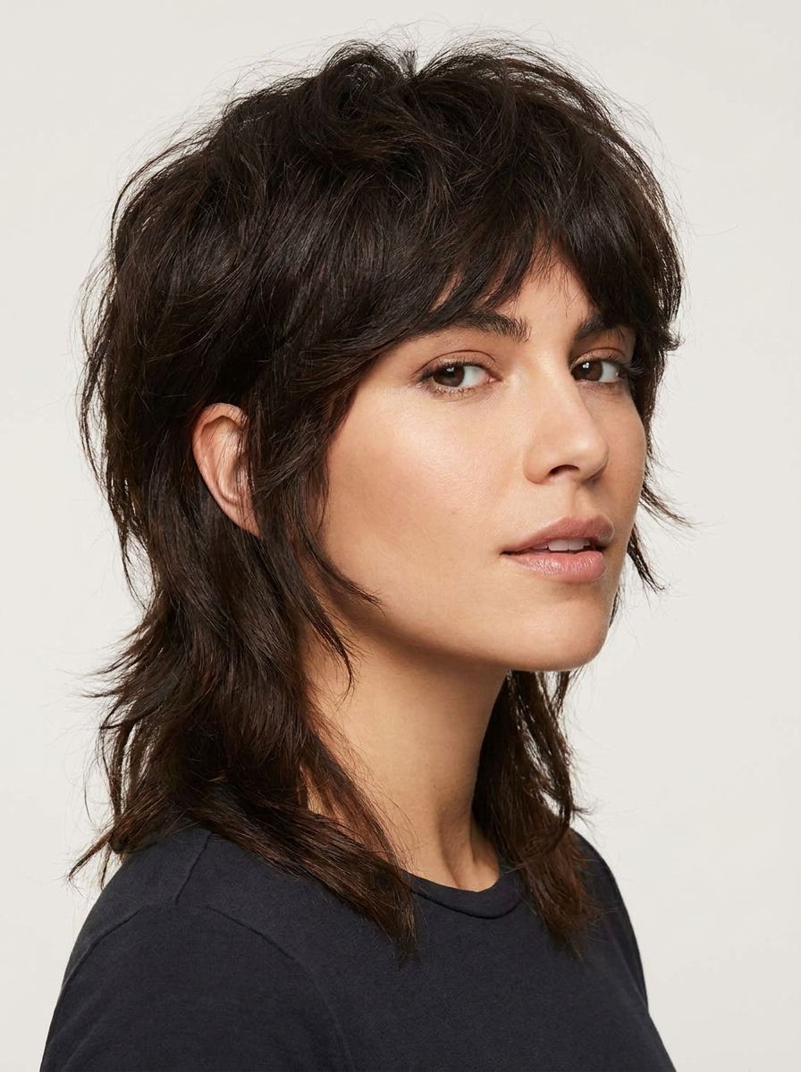 Mullet für dickes Haar als Vokuhila Frisuren Inspiration 2026